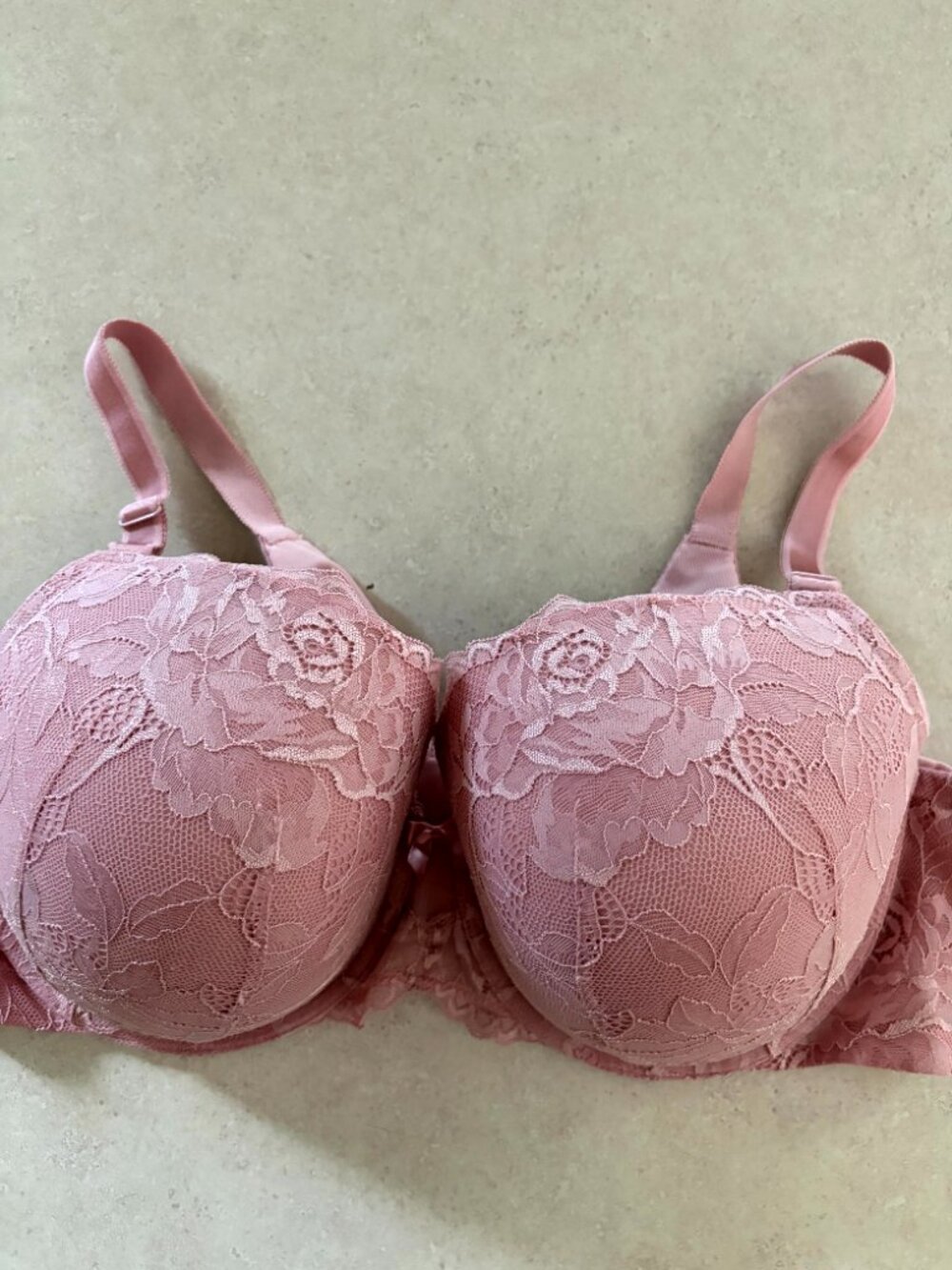 torrid women's plus size bra Padded Underwire Pink Lace Size 42DD - Picture 5 of 11